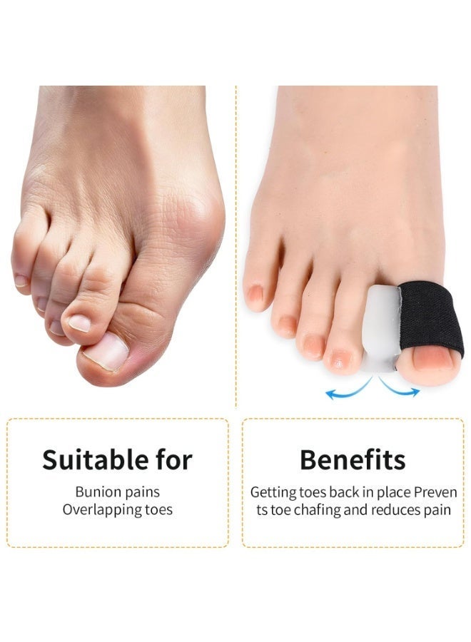 ٨ قطع من فواصل أصابع القدم الجل، مصححة لأصابع القدم، موسع سيليكون لعلاج أورام إبهام القدم وتداخل أصابع القدم، أدوات تجميل الأظافر للرجال والنساء - Image 4